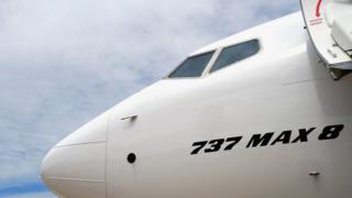 нос самолета Boeing 737 max 8