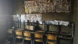 Creche incendiada em Janaúba