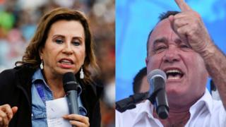 Sandra Torres y Alejandro Giammattei