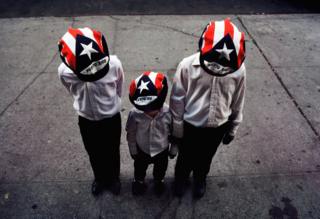 Boys in Puerto Rico hats