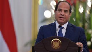 President Abdul Fattah al-Sisi. 4 Sept 2015