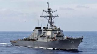 File photo of USS Laboon, which was targeted by missile from Houthi-run area of Yemen