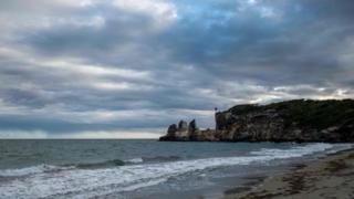 The remains of the Punta Ventana stone arch, situated along Puerto Rico's southern coast