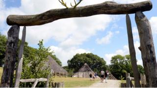 Roundhouses at Castell Henllys Iron Age Village
