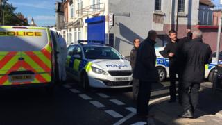 The scene of the incident