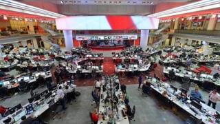 BBC news room