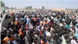 Sansanin 'yan gudun hijira a jihar Borno