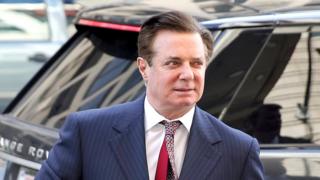 Paul Manafort arrives for arraignment on charges of witness tampering, at US District Court in Washington, 15 June 2018