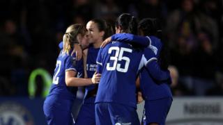 Chelsea women celebrate
