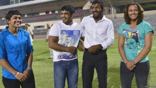 Geeta Phogat, Sushil Kumar, Yogeshawar Dutt and Babita