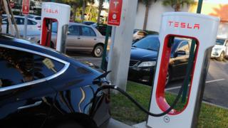 Dis Tesla car park for one charging station for Florida US