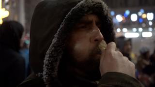 Jedan od demonstranata u Beogradu