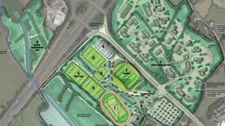 An artists' impression of the Eco Park