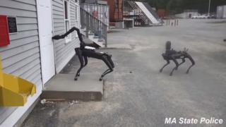 Spot robot opening door
