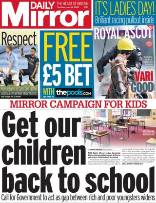 Daily Mirror 18 June