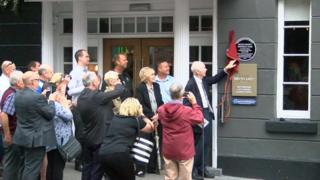 Plaque unveiling ceremony