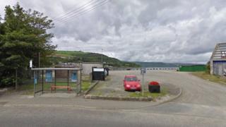 The car park at New Row in Glenarm