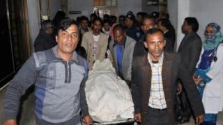 রংপুর হাসপাতালে নিহত এমপির মৃতদেহ