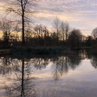 A runner at Oxford University Parks, Oxford
