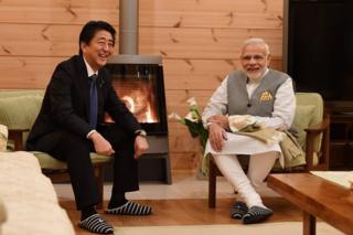 शिंज़ो आबे और नरेंद्र मोदी