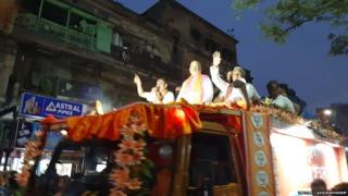 अमित शहा यांचा रोडशो