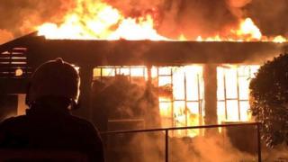 Fleet services fire