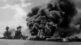 Ataque a Pearl Harbor el 7 de diciembre de 1941.