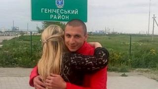 Руслана Кондратюка зустрічають на межі Генічеського району