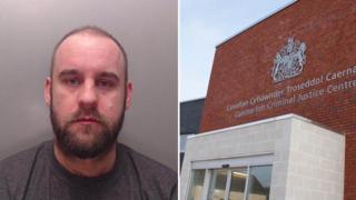 James Evans a Llys y Goron Caernarfon