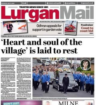 Lurgan Mail front page