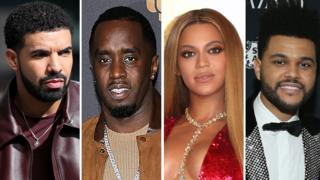 Drake, Diddy, Beyonce, The Weeknd