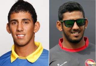 Andri Raffaelo Berenger ශ්රී ලංකා කණ්ඩායමේ සහ එමීර් රාජ්ය කණ්ඩායමේ නිල ඇඳුම්වලින් සැරසී
