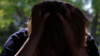 Woman in distress