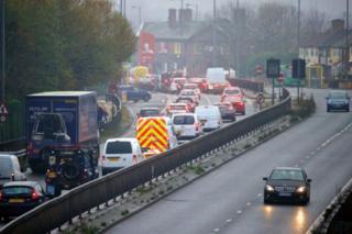 The current A5036 is heavily congested