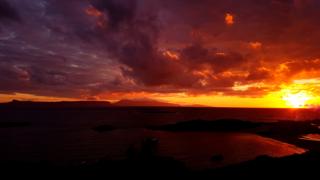 Sunset over Eigg and Rhum