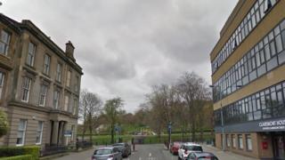 The approach to Kelvingrove Park from North Claremont Street