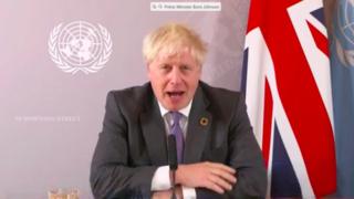 Boris Johnson at UN