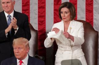 in_pictures Nancy Pelosi tears up a speech