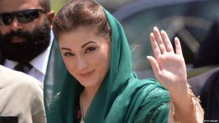 Maryam Nawaz arrives to appear before an anti-corruption commission at the Federal Judicial Academy in Islamabad on July 5, 2017.