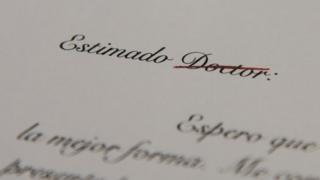 "Estimado Doctor"
