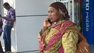 woman calling