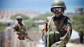 Abasirikare b'umuryango w'Ubumwe bwa Afrika mu gikorwa co gukomeza umutekano muri Somalia