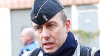 French gendarme Arnaud Beltrame, seriously injured during a gunman's siege of a supermarket in Trèbes, southern France on Friday