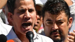 Juan Guaidó acompañado de Roberto Marrero (Foto de archivo)