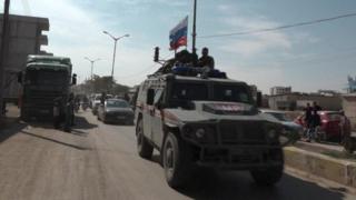 شوهدت الشرطة العسكرية الروسية في منطقة كوباني يوم الأربعاء