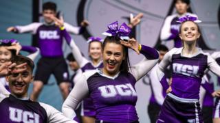 Cheerleaders at Legacy Cheer