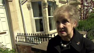 A woman in Bristol.