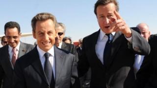 Nicolas Sarkozy ve David Cameron