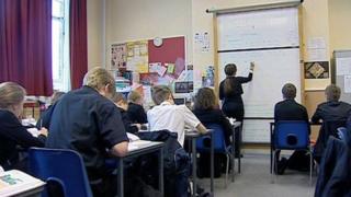 Teacher in classroom