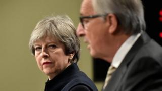Theresa May and Jean-Claude Juncker